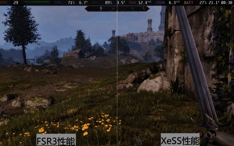 游戏使用XeSS升频技术后画面细节展示，光影处理自然，人物纹理清晰