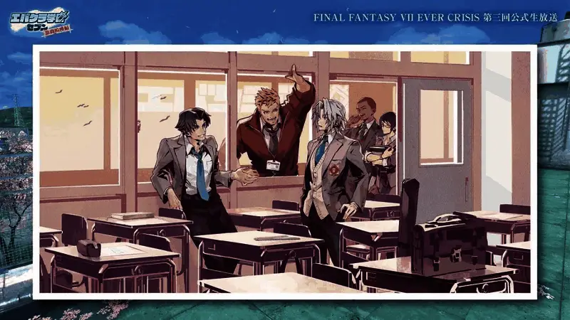 多人物合照，展现学园祭氛围和服装细节