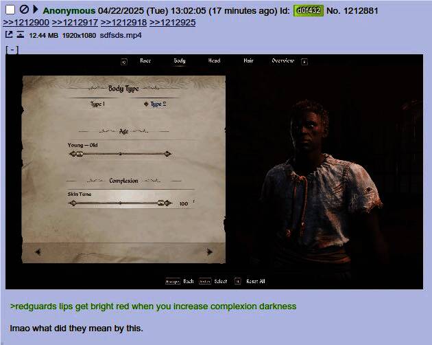 原版角色创建界面显示完整性别选项