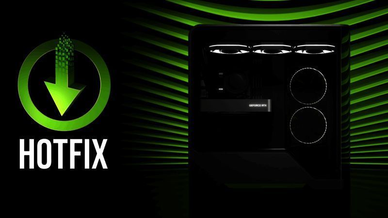 NVIDIA官方发布的新版驱动程序界面截图，展示更新日志和修复内容