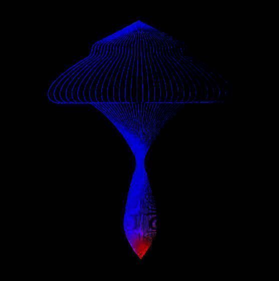 第二个蘑菇绘制过程截图，结构清晰