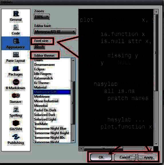Edit theme下拉列表展开状态，多个颜色主题缩略图依次排列