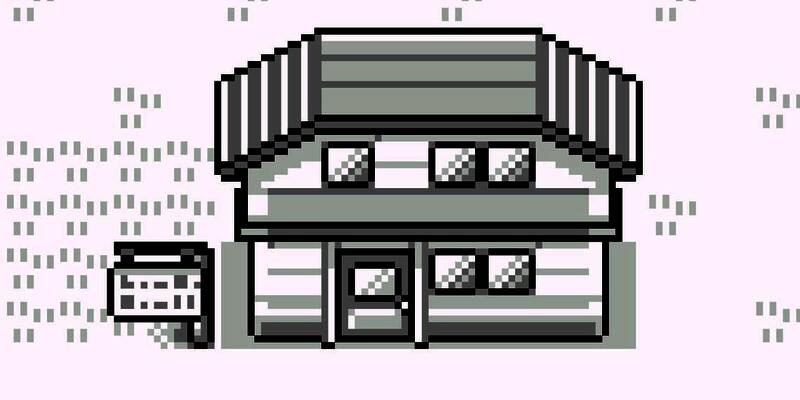 宝可梦水晶版主角家中画面，楼下仅有餐桌与四张凳子，毫无卧室或卫生间迹象