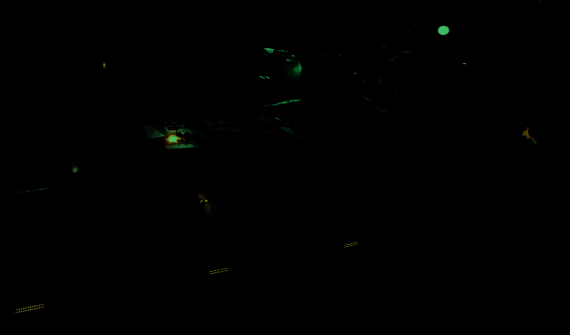 《死亡空间》游戏画面，展示紧张恐怖的太空生存场景