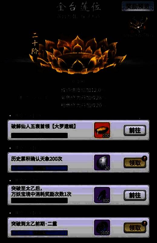 玩家角色在修炼室中进行金莲淬炼的画面，周围灵气缭绕