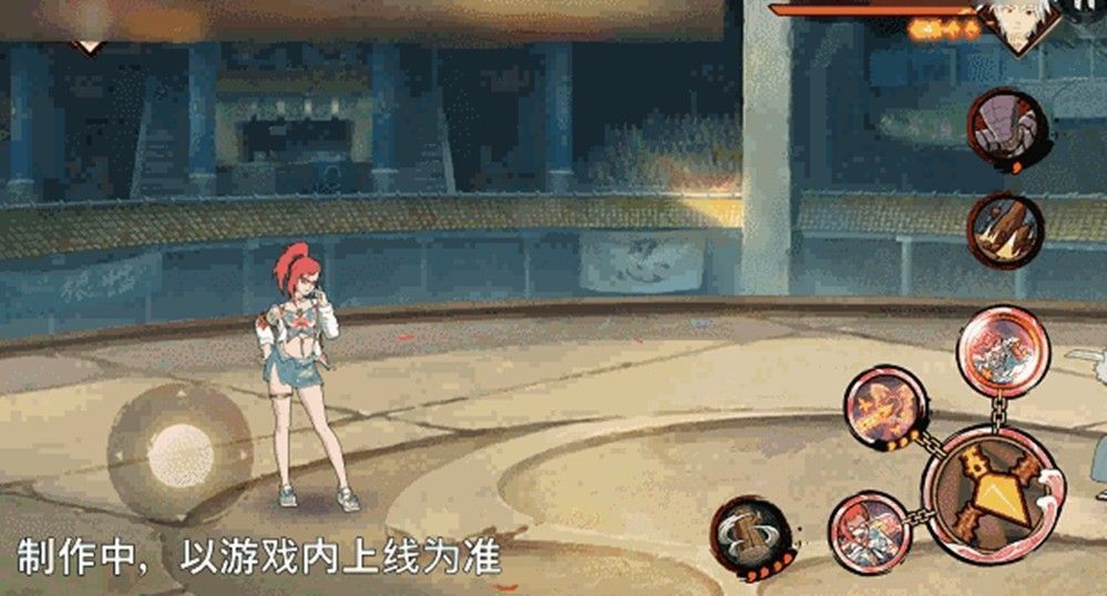 香燐滑行途中踢飞敌人的动态瞬间，游泳圈特效清晰可见