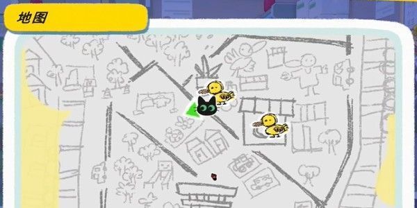 猫咪市长坐在水果摊前，神情严肃，周围摆满西瓜与草莓，背景是温馨的小城市街道