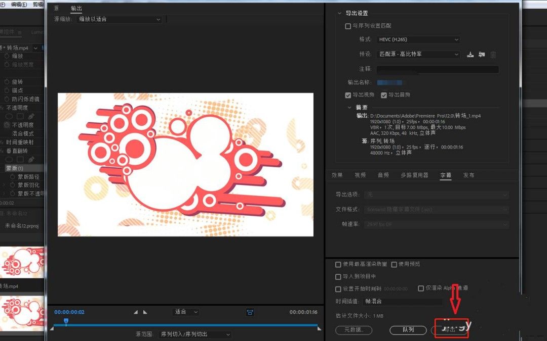 导出设置窗口界面，展示常用格式与预设选项