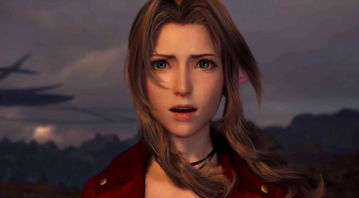 《最终幻想7：重生》监督浜口直树接受采访现场，神情专注自信