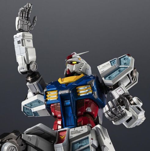 RX-78F00/E高达超合金钢普拉包装盒正面设计，印有专属LOGO与限定编号标识