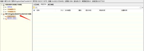 格式化后的USB磁盘资源管理器视图，显示为空白驱动器