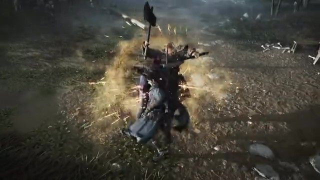 角色施展轻功飞跃屋顶，动作流畅，背景建筑古色古香