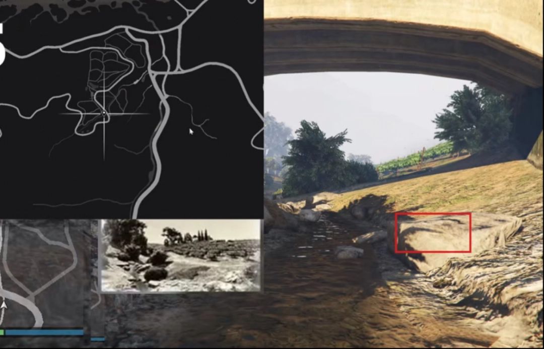 玩家靠近宝箱时出现的互动提示图标，清晰标注‘调查’操作