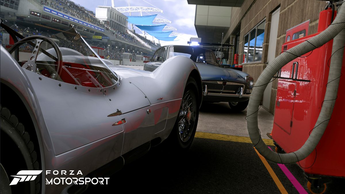 未启用RTGI时车库内部照明略显生硬