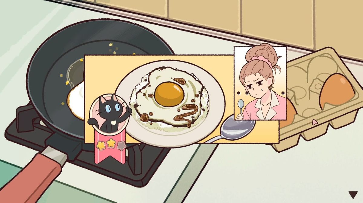 游戏中一段情感高潮场景，安娜站在雨中凝视远方，表情复杂，背景音乐低沉动人