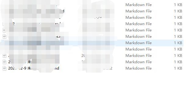 Typora草稿恢复界面，列出多个带有时间标记的未保存文件