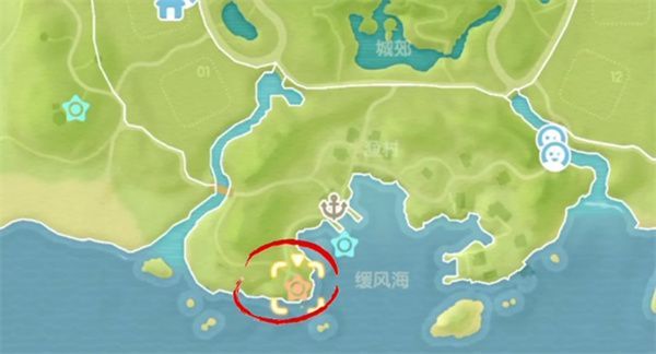 海边灯塔夜景，一个发光泡泡正绕塔缓慢移动，环境充满海洋氛围