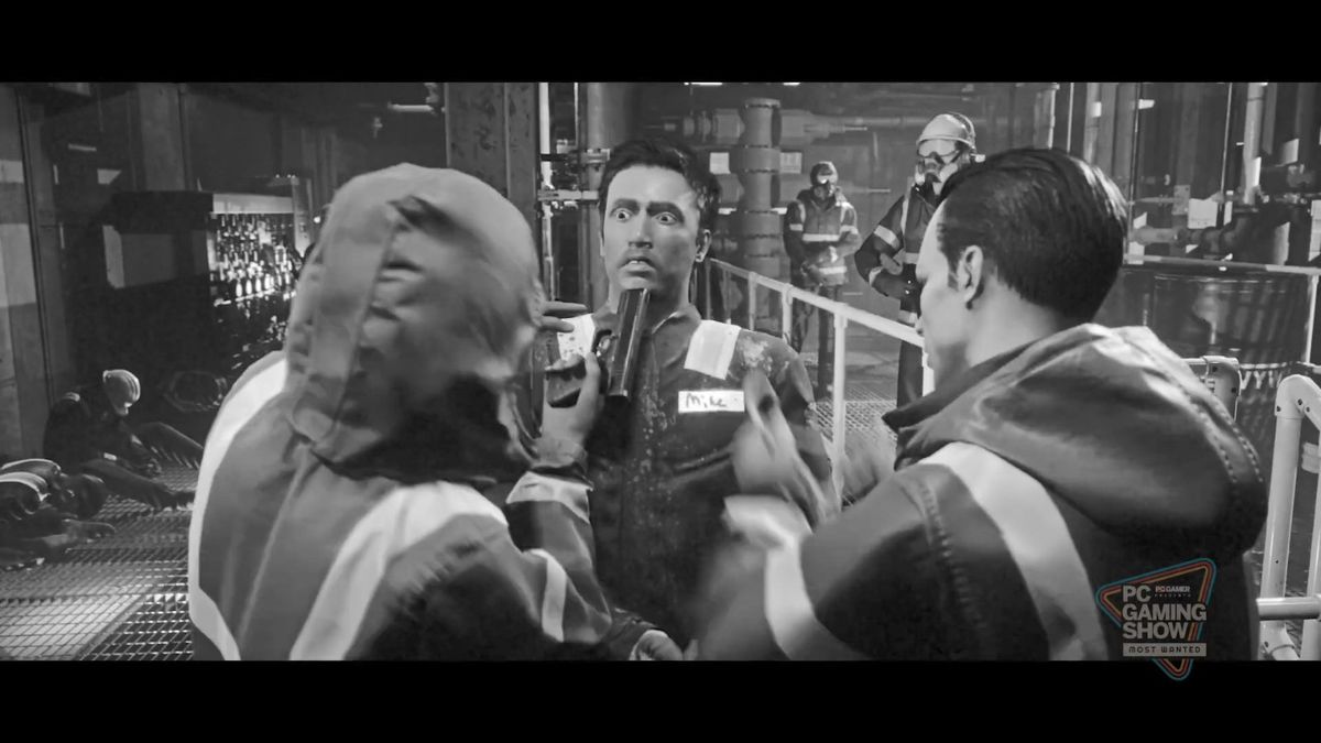 玩家角色在甲板上与持枪敌人激烈交火，海面波涛汹涌，环境细节逼真