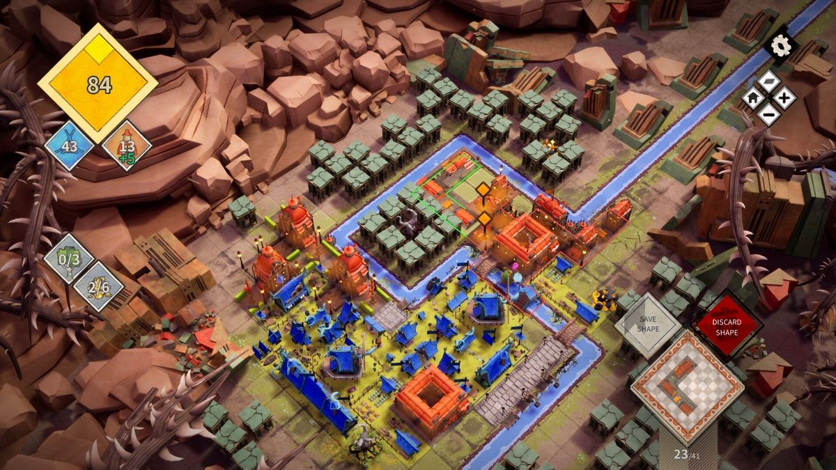 春季主题关卡，樱花盛开，小船在河面漂流，展现季节变化带来的视觉差异