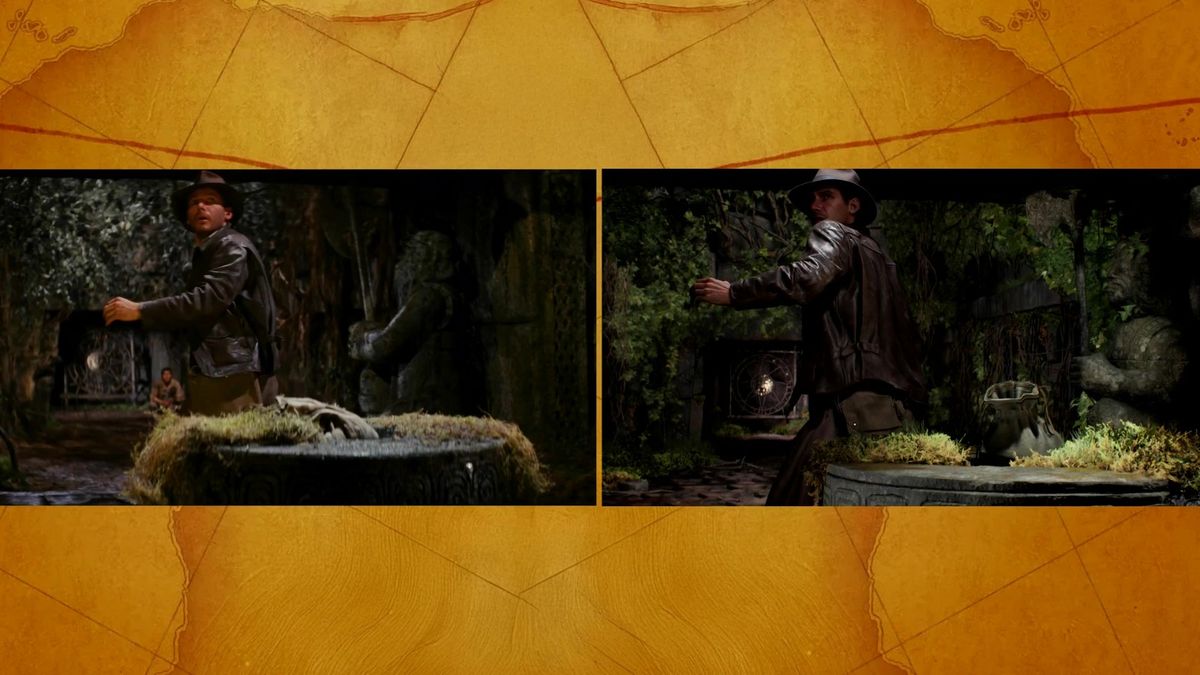 陷阱触发瞬间，飞镖从墙孔射出，特效逼真