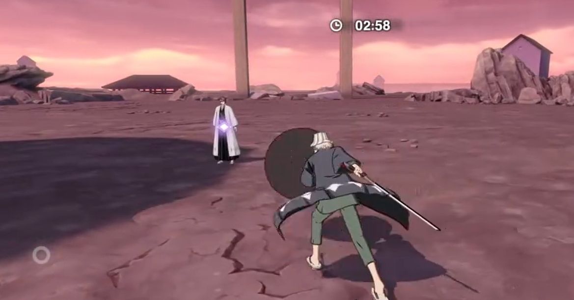 蓝染站立于高台，双眼泛起红光，周围浮现多个幻影分身