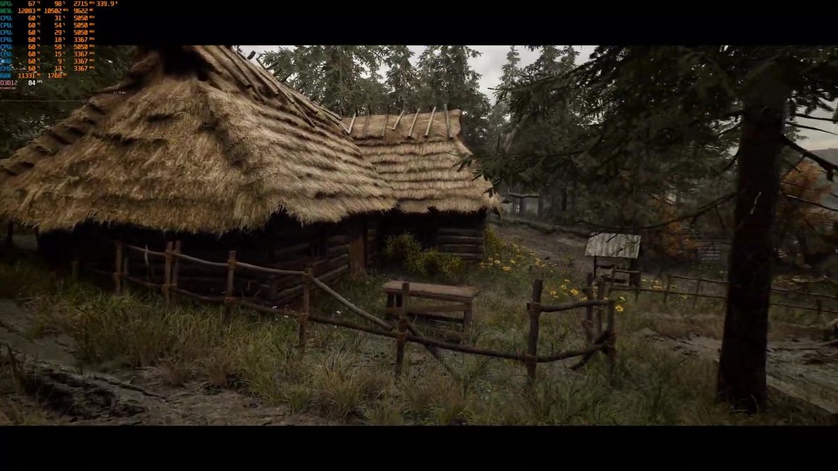 手推车与木桶特写，表面布满划痕与污渍，体现岁月痕迹