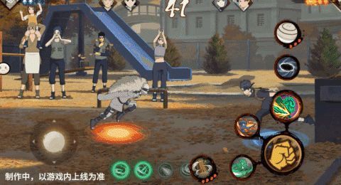 须佐止水使用螺旋破将敌人抓取并猛力钻入地面，尘土四溅