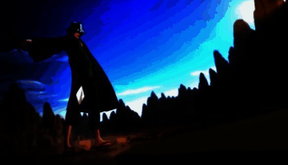 朽木白哉施展千本樱，粉色花瓣化作利刃席卷全场，多名敌人被击退