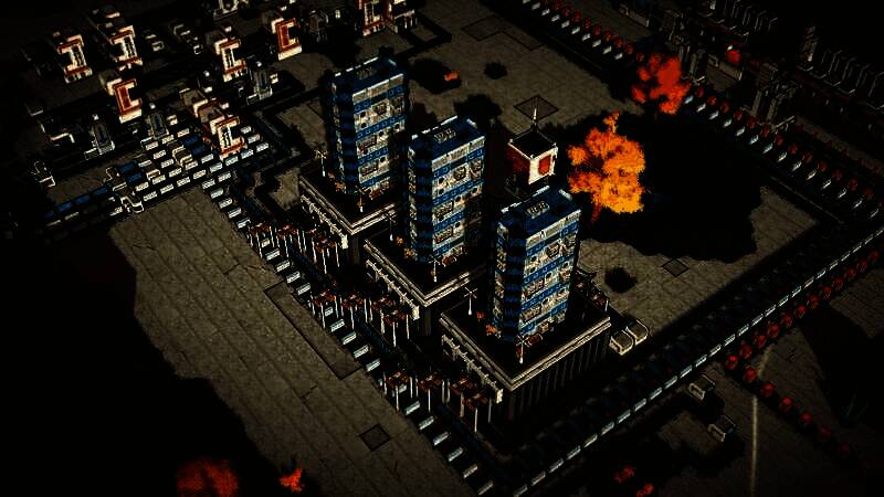 玩家视角下正在组装复杂模块，界面显示多层结构参数与连接点信息