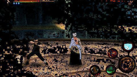 止水开启半身须佐能乎，紫色铠甲覆盖身体，手持旋转长矛凌空而立，气势逼人