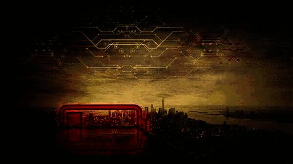 英国科研团队展示全球首块碳-14钻石电池的实验装置，设备周围有蓝色光晕，象征能量流动