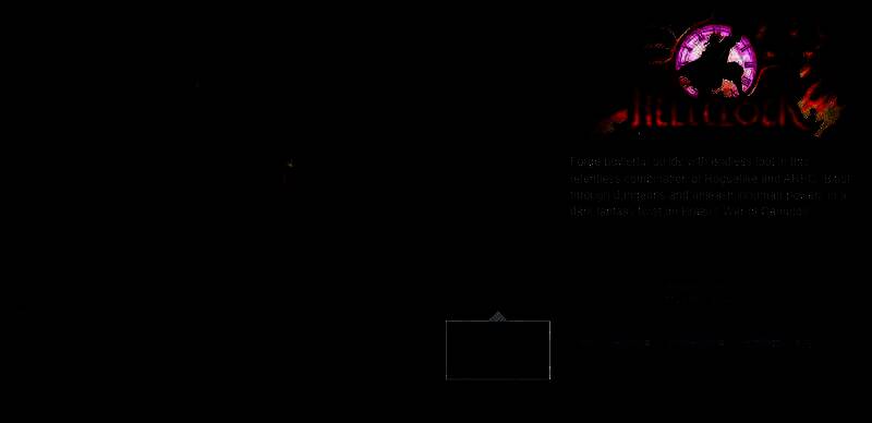 《Hell Clock》Steam商店页面主视觉图，画面中一名战士手持利刃站在废墟之上，背景是燃烧的天空与巨大的钟楼，氛围压抑而神秘