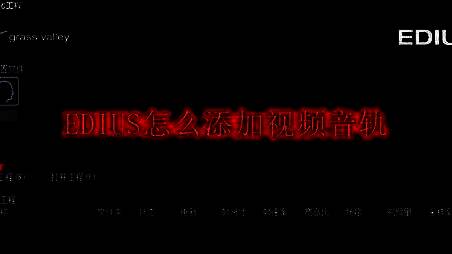 EDIUS软件主界面展示，时间轴清晰可见，界面专业且功能分区明确