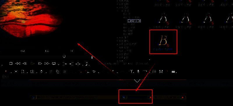 3D波浪特效已放置在两段视频之间，边缘被拉伸以调整时长