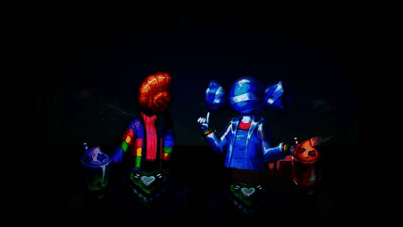 一道奇幻甜点特写，蛋糕上生长出水晶般的结构，顶部有一只闭合的眼睛