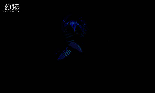 阿斯拉达在密室中查看悬赏目标资料，屏幕蓝光映照出他冷峻而复杂的神情