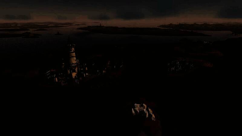 NPC角色对话界面，左侧为玩家角色，右侧为戴面具的地面部落首领