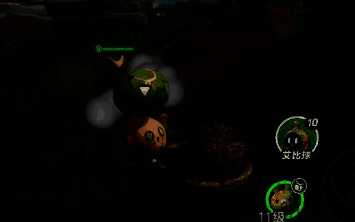 蛋仔在艾比大陆草地上发现一颗发光的艾比蛋，周围有蝴蝶飞舞，画面充满童话氛围