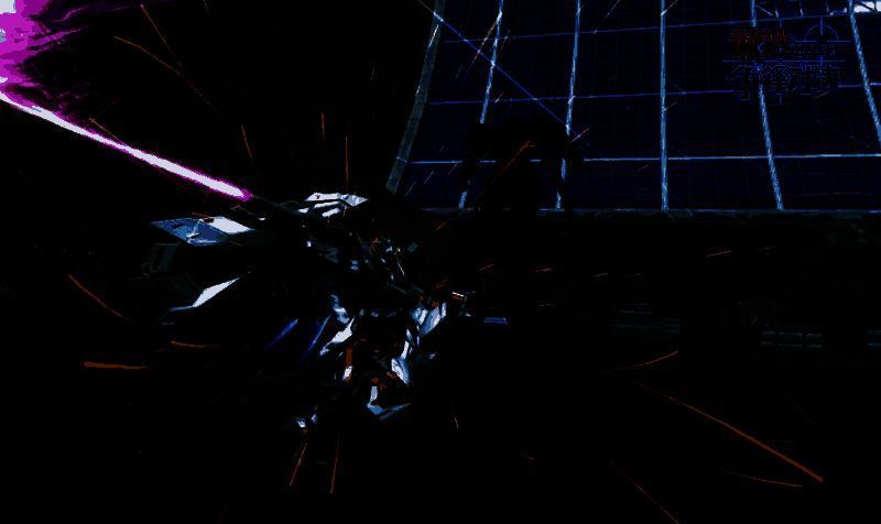 机体施展一连串格斗技的战斗画面，拳脚与刀刃交错，动作迅猛