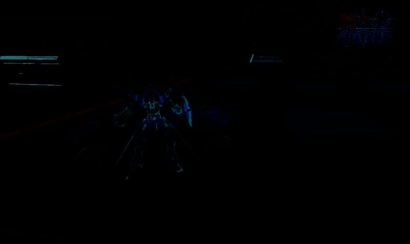 机体向侧方闪现并进入隐身状态，轨迹留下淡淡粒子残影