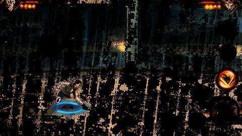 灰丸三兄弟与犬塚花一同冲撞敌人并将其顶飞