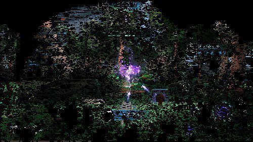 BOSS释放大范围技能追击圆萌乐，双方在复杂机关地形中激烈周旋的战斗画面