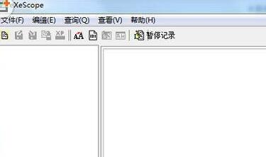 eXeScope主界面展示，软件窗口清晰显示各项功能按钮与文件加载区域