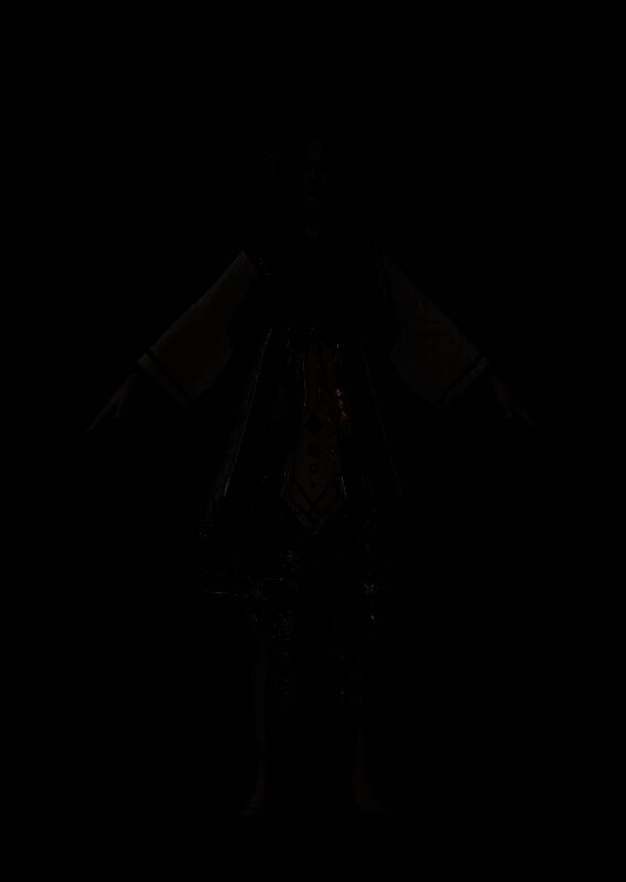 《黑神话：悟空》中狐狸精萍萍身穿新服饰的正面特写，表情灵动，眼神清澈，毛发与服饰细节极为逼真