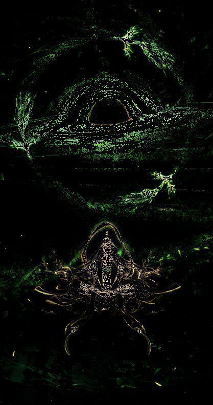 木系修炼室中灵力化为翠绿枝叶盘旋上升，形成生机勃勃的环形结构，光影柔和，充满生命律动