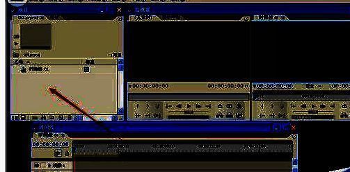 时间线上已添加视频、图片和音频素材，分别位于不同轨道