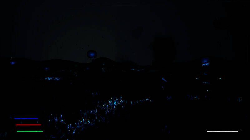 玩家使用手持激光采矿器对岩石进行开采，火花四溅，背包显示已收集的矿物样本