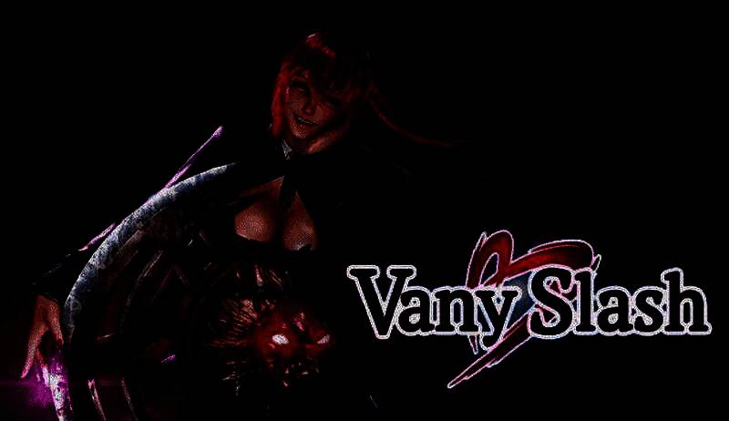 《Vany Slash》实机战斗画面，主角Vany挥舞魔法武器与怪物激烈交战，特效炫目