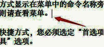 鼠标光标悬停在PDF文档某段文字上方