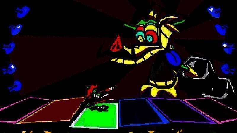 角色在昏暗地牢中前行，墙上刻有神秘符号，氛围诡异